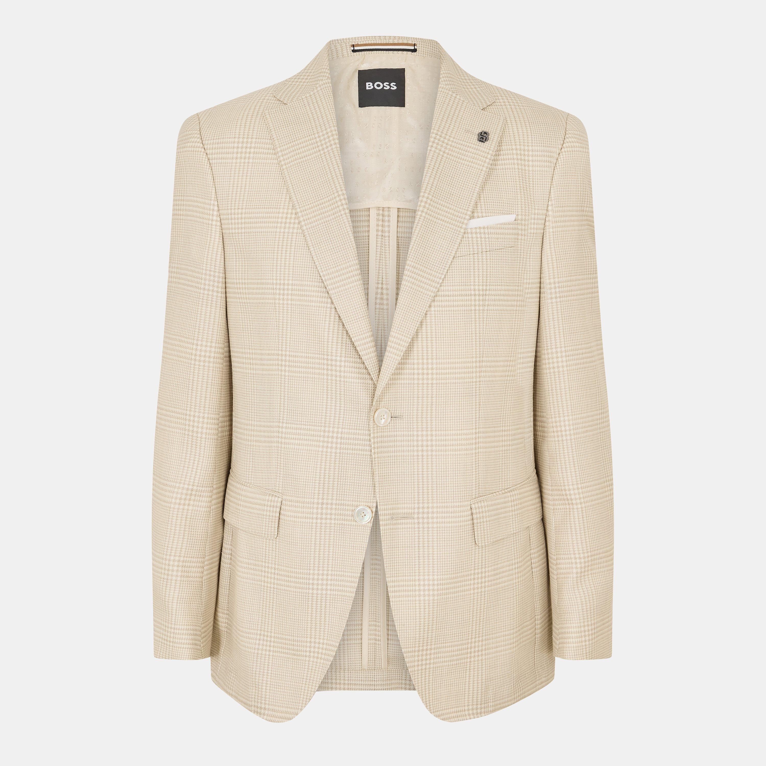 Boss Men's H Hutson Formal Jacket - Open White - 2XL