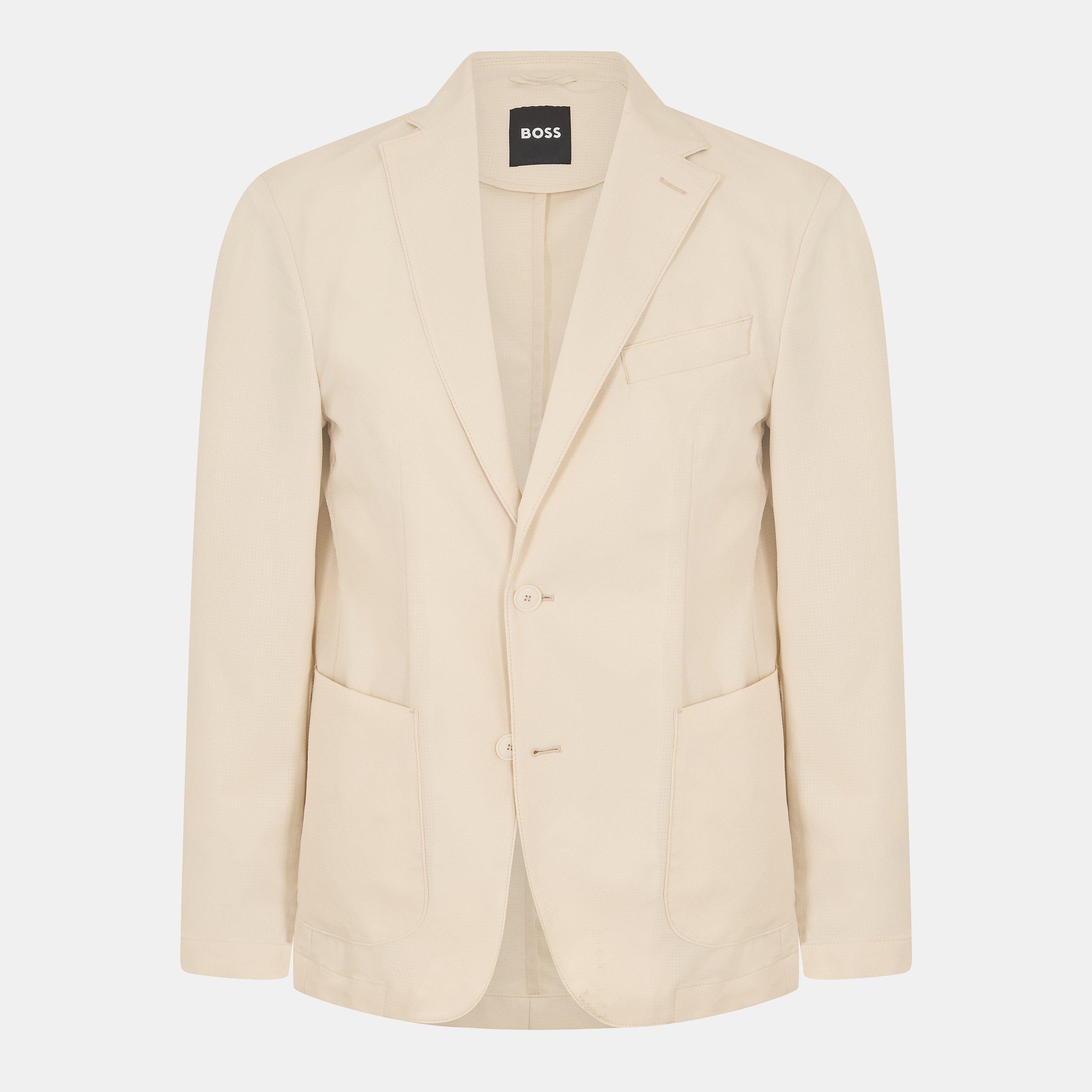 Boss Men's Formal Jacket - Open White - XL