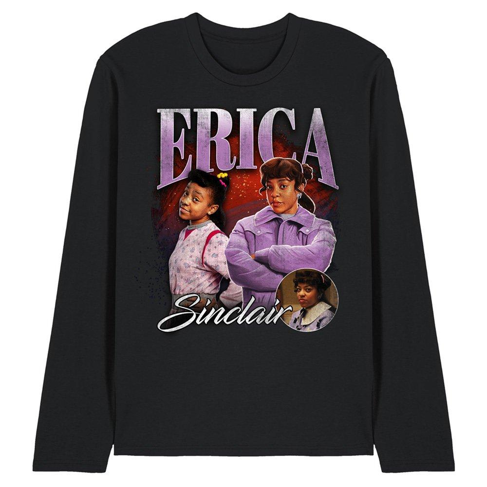 Black - Stranger Things - Stranger Things Erica Homage Long Sleeve T-Shirt - 1
