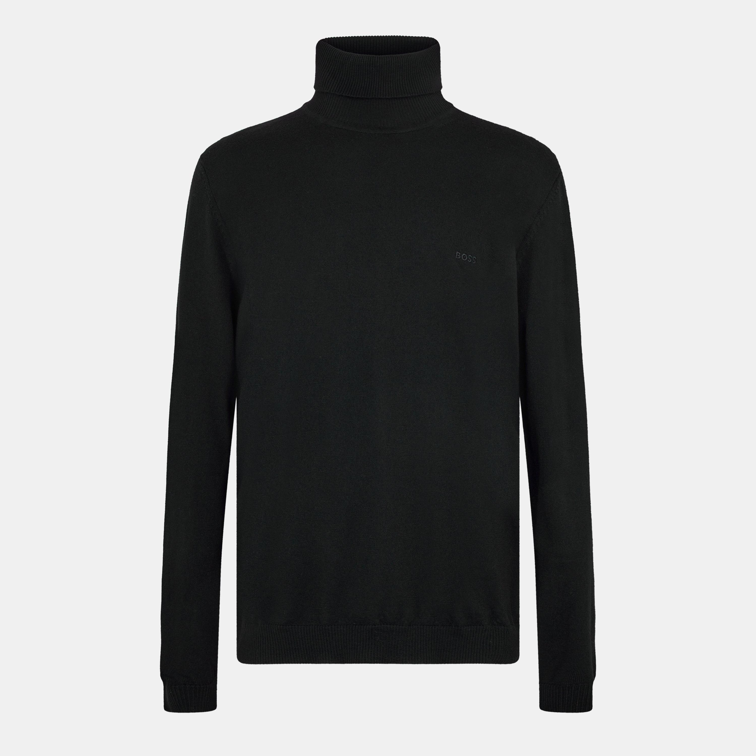 Black - Boss - Men's Baldebert E Turtle Neck Jumper - 1