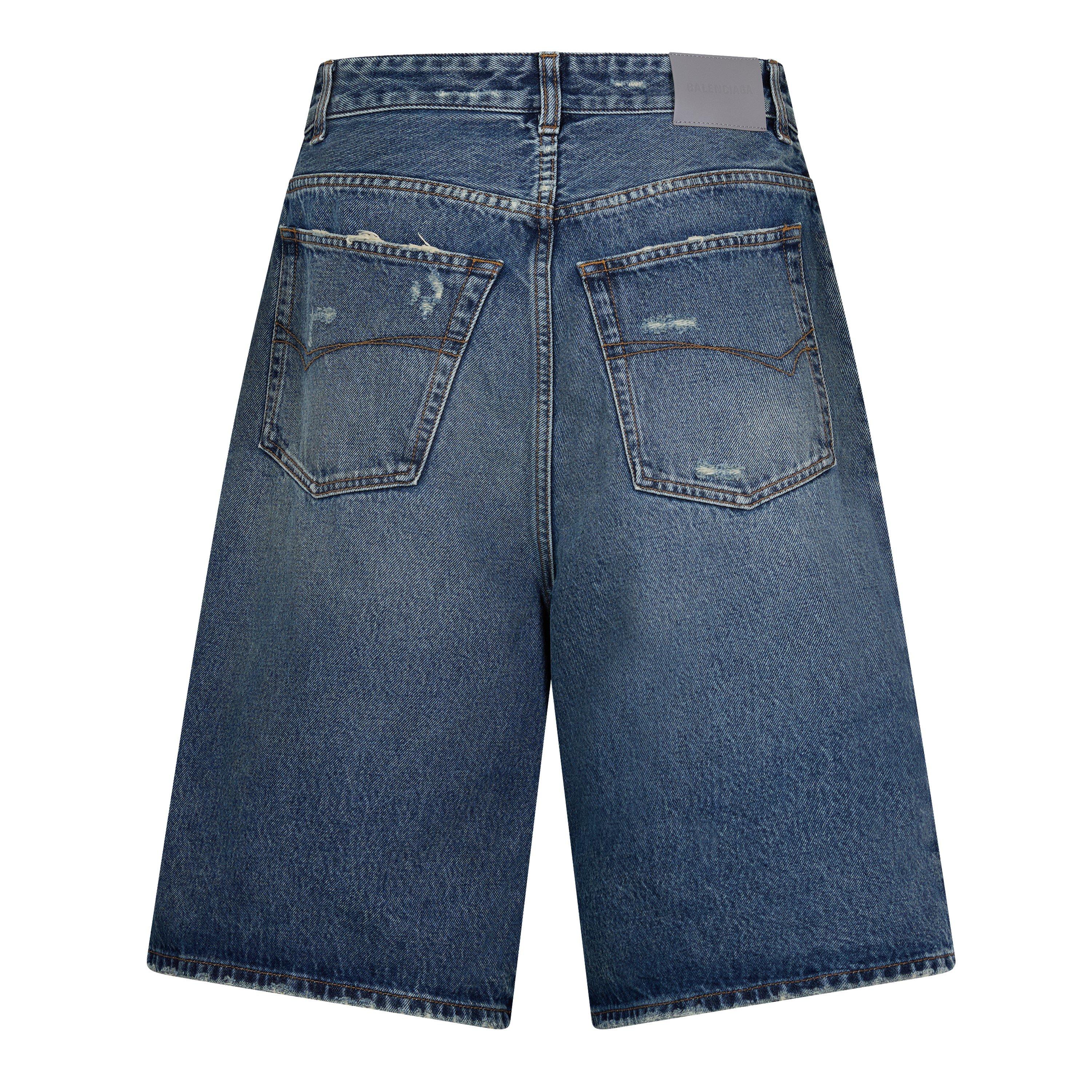 Dirty Blue - Balenciaga - Women's Denim Shorts - 2