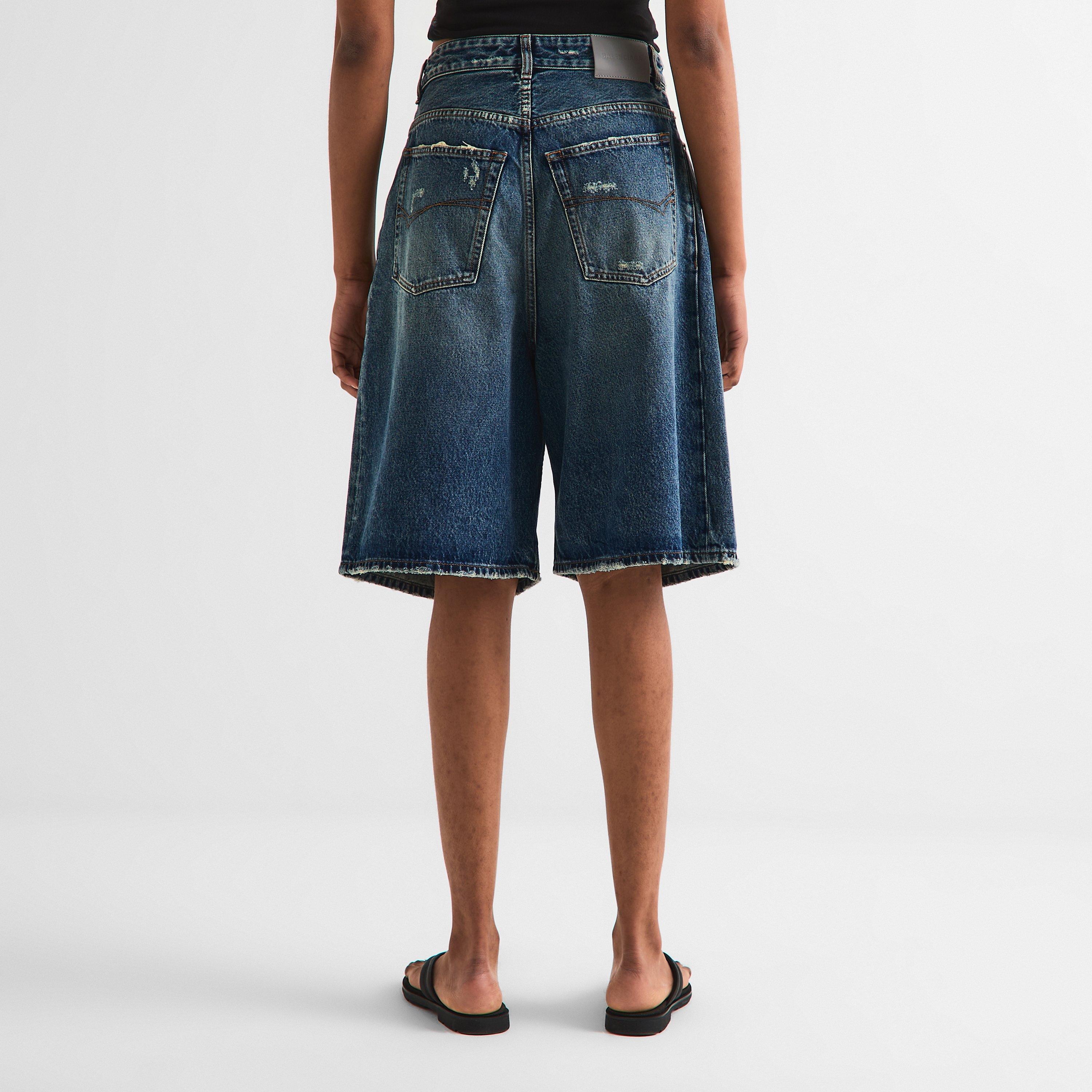 Dirty Blue - Balenciaga - Women's Denim Shorts - 4