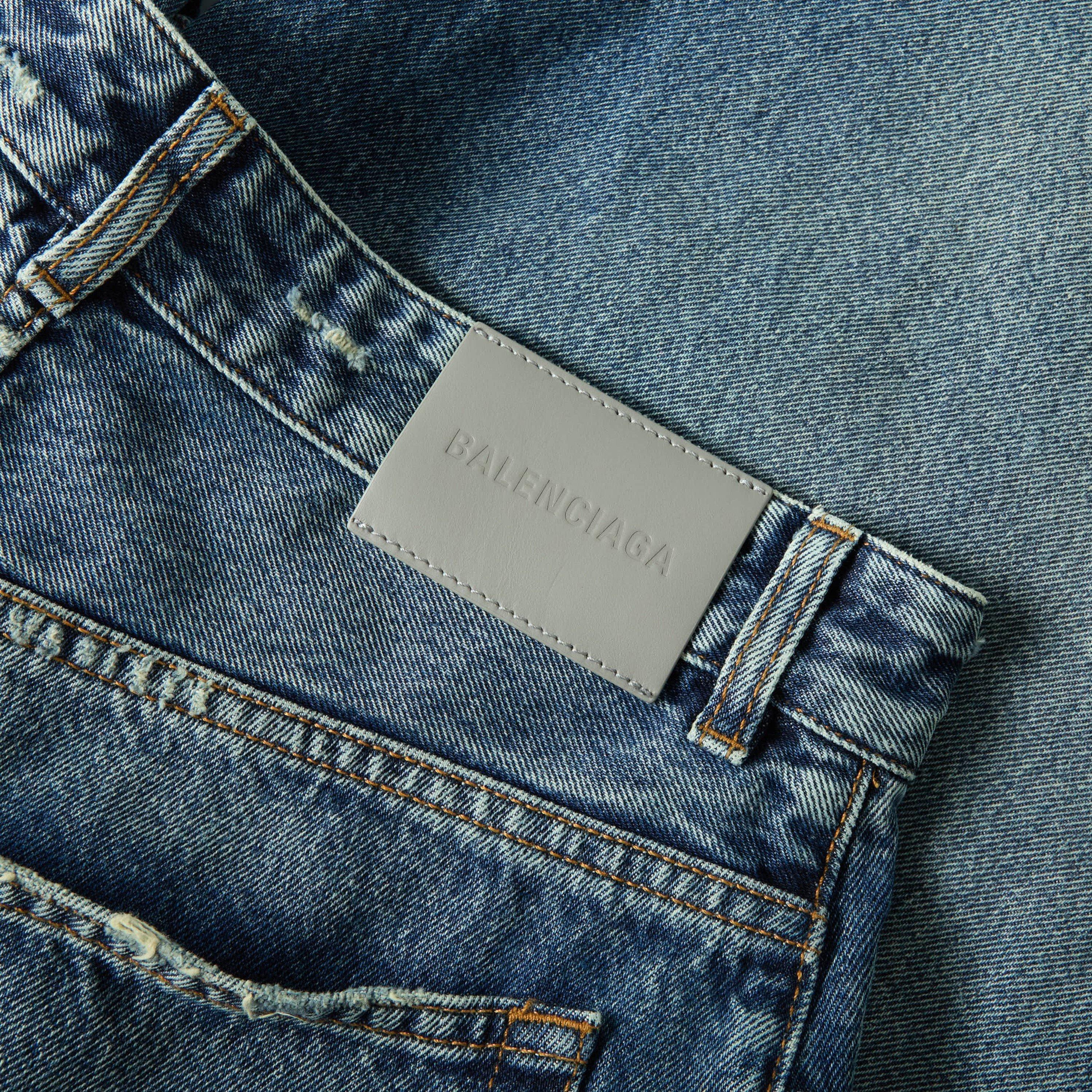 Dirty Blue - Balenciaga - Women's Denim Shorts - 3