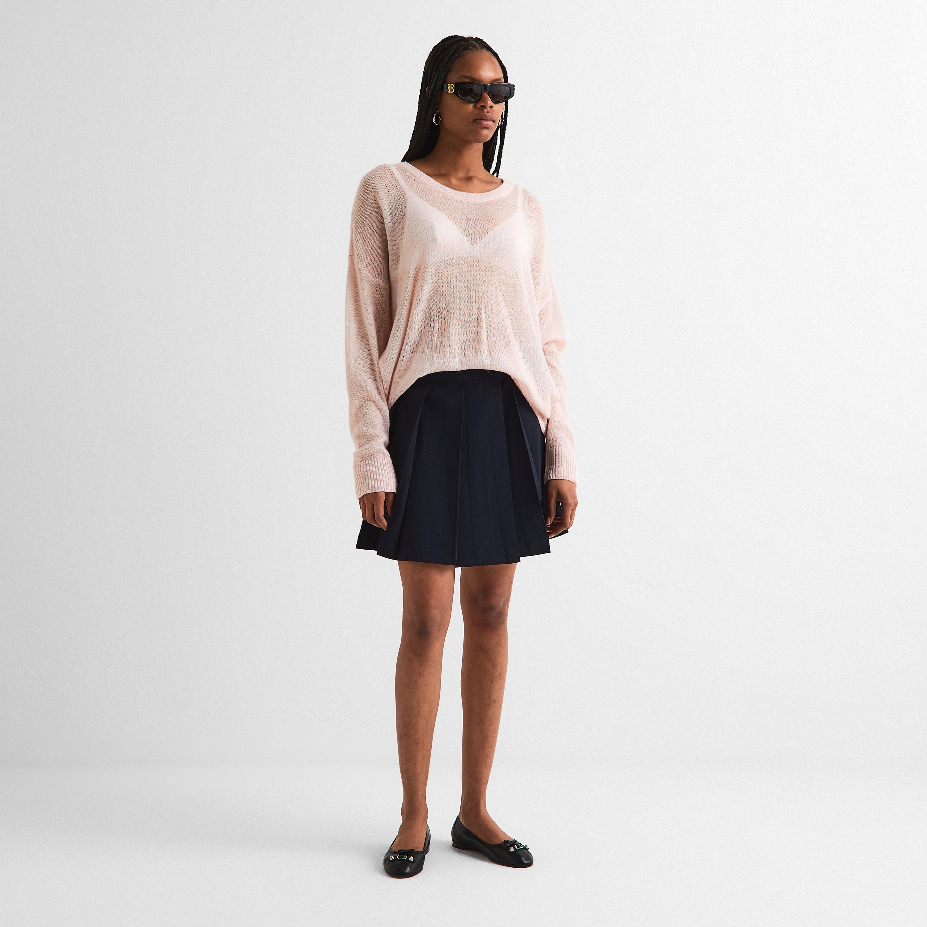 Dusty Pink - Balenciaga - Women's Crew Neck Jumper - 6