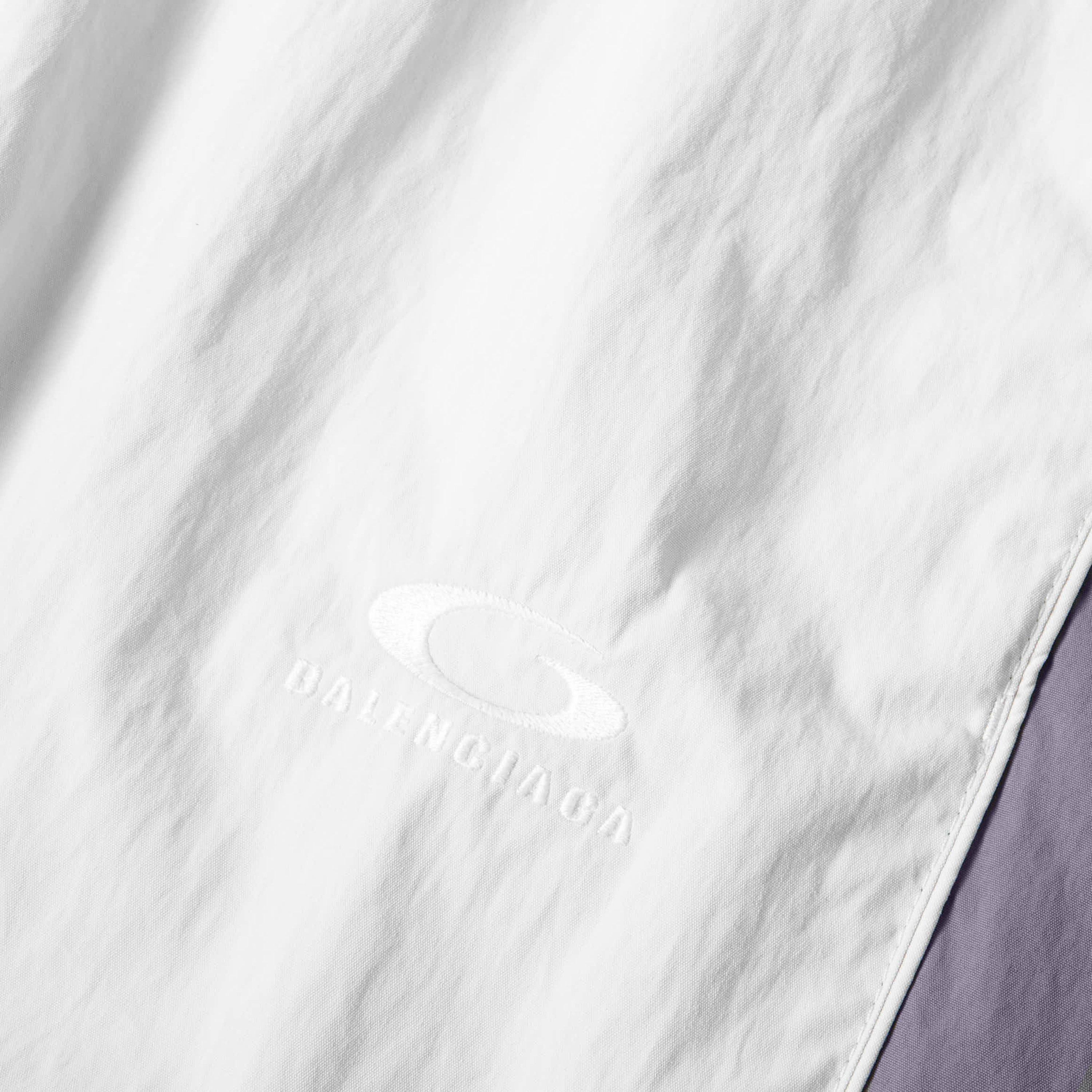 Light Grey - Balenciaga - Men's Woven Tracksuit Shorts - 3