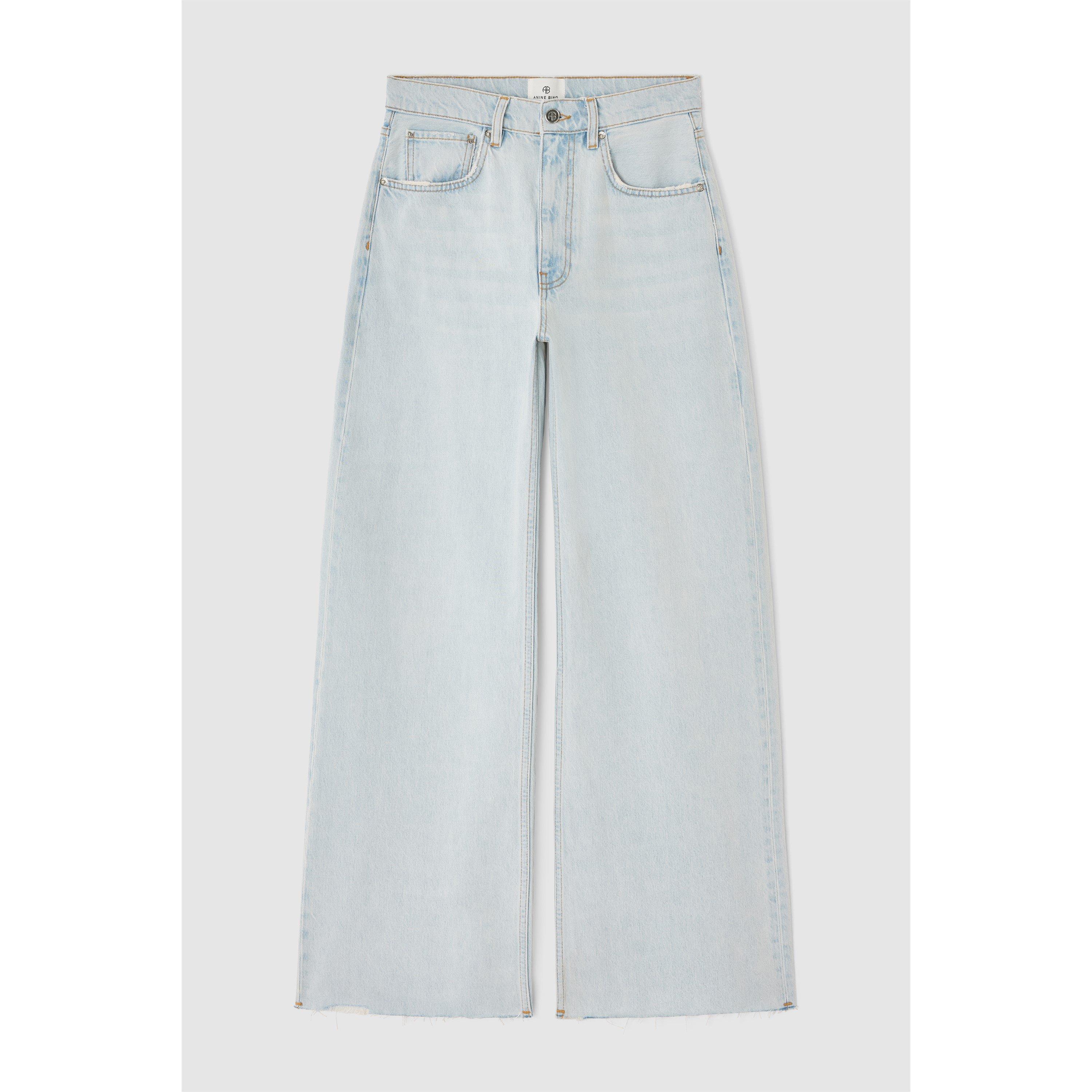 WASHED BLUE - Anine Bing - Women's Wide Leg Jeans - 6