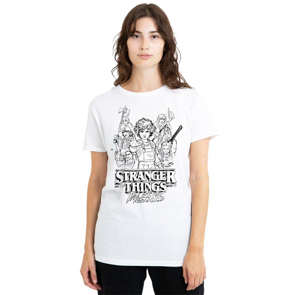 White - Stranger Things - Stranger Things Tales From 85 Group Sketch T-Shirt - 1