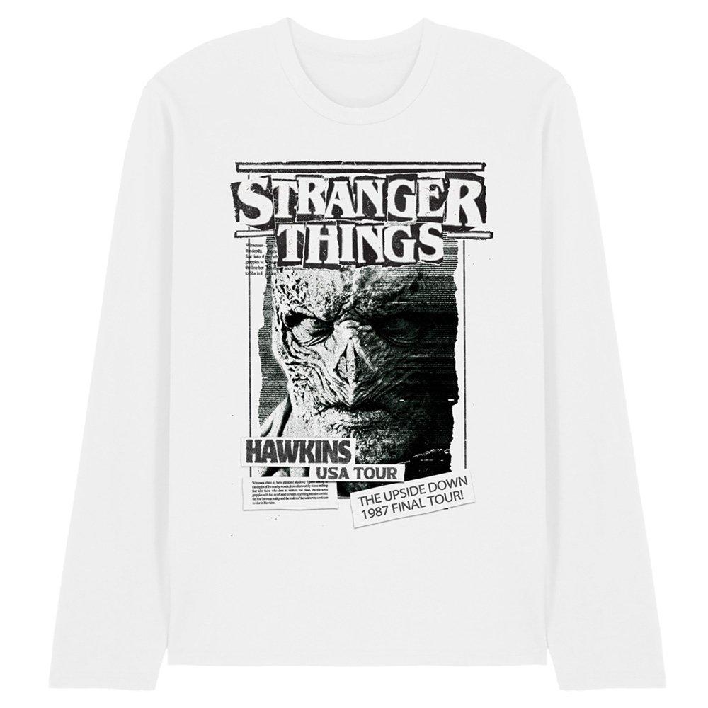 White - Stranger Things - Stranger Things Newspaper Vecna Long Sleeve T-Shir - 1