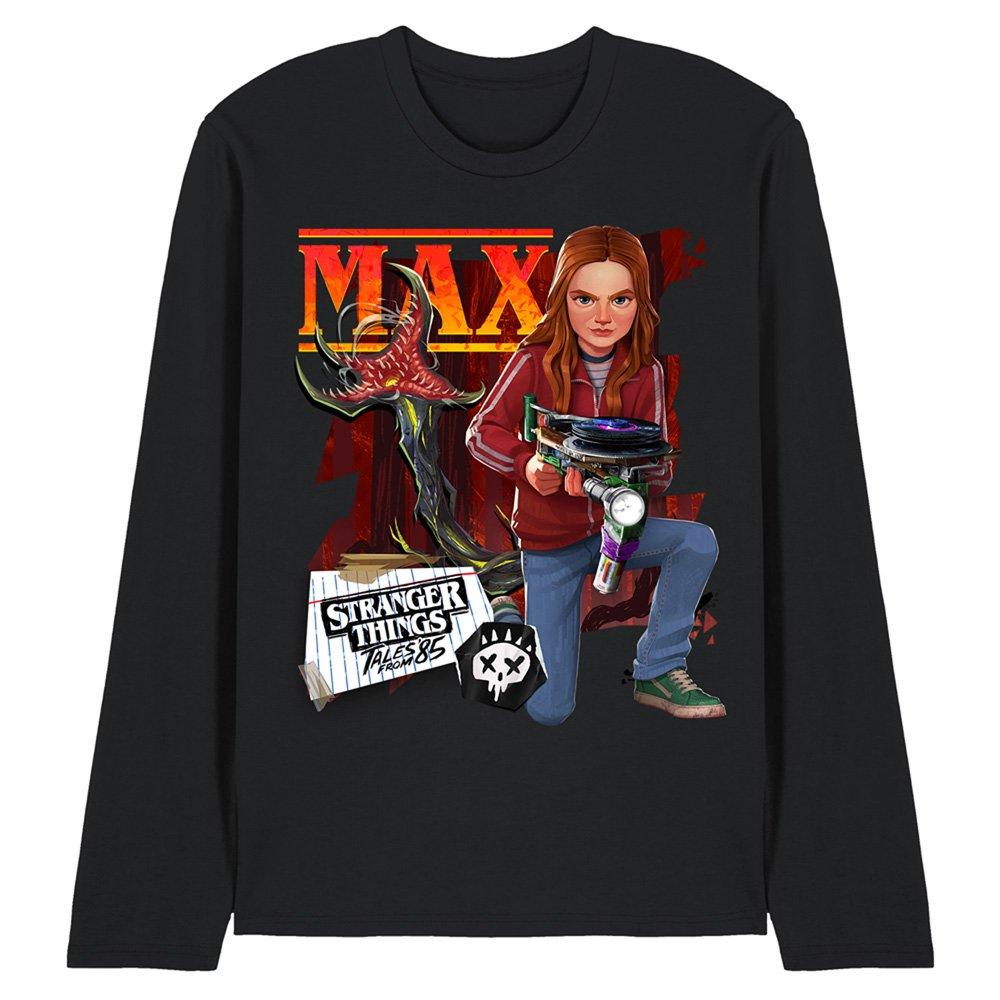Black - Stranger Things - Stranger Things Tales From 85 Max Long Sleeve T Sh - 1