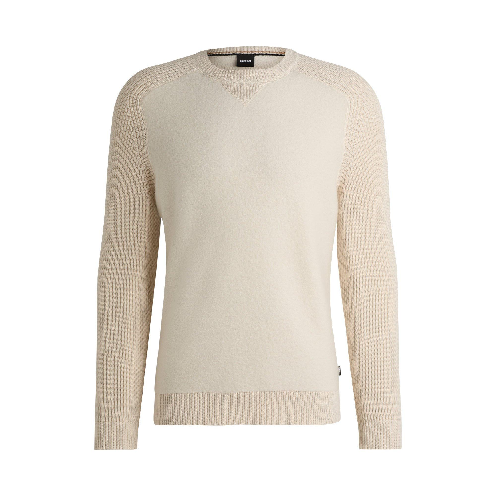 Open White - Boss - H-Ematero 10265532 01 Knitted Top Mens - 4