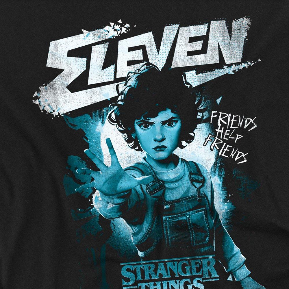 Black - Stranger Things - Stranger Things Tales From 85 Eleven Mono Long Sle - 2
