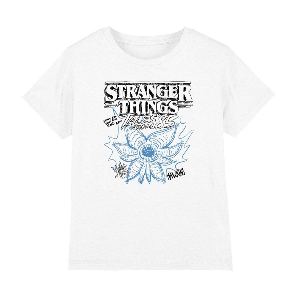 White - Stranger Things - Stranger Things Tales From 85 Demo Sketch Kids T S - 1