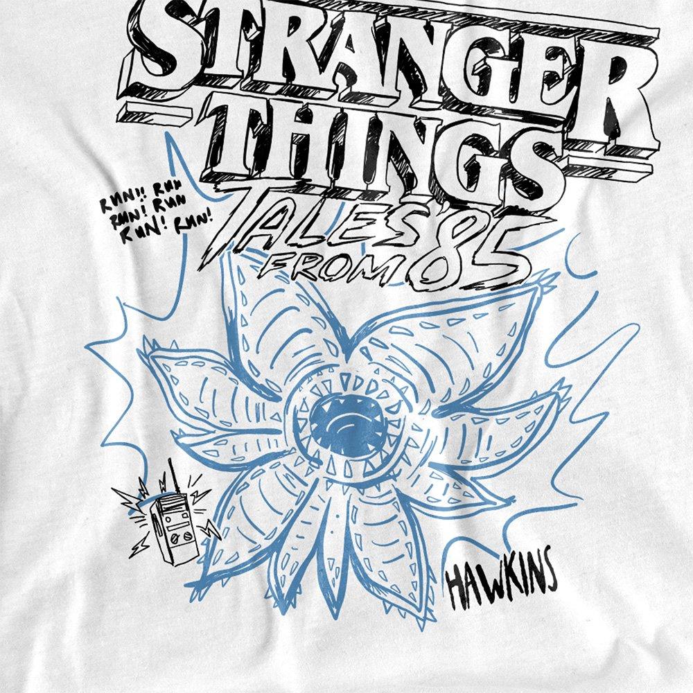 White - Stranger Things - Stranger Things Tales From 85 Demo Sketch Kids T S - 2