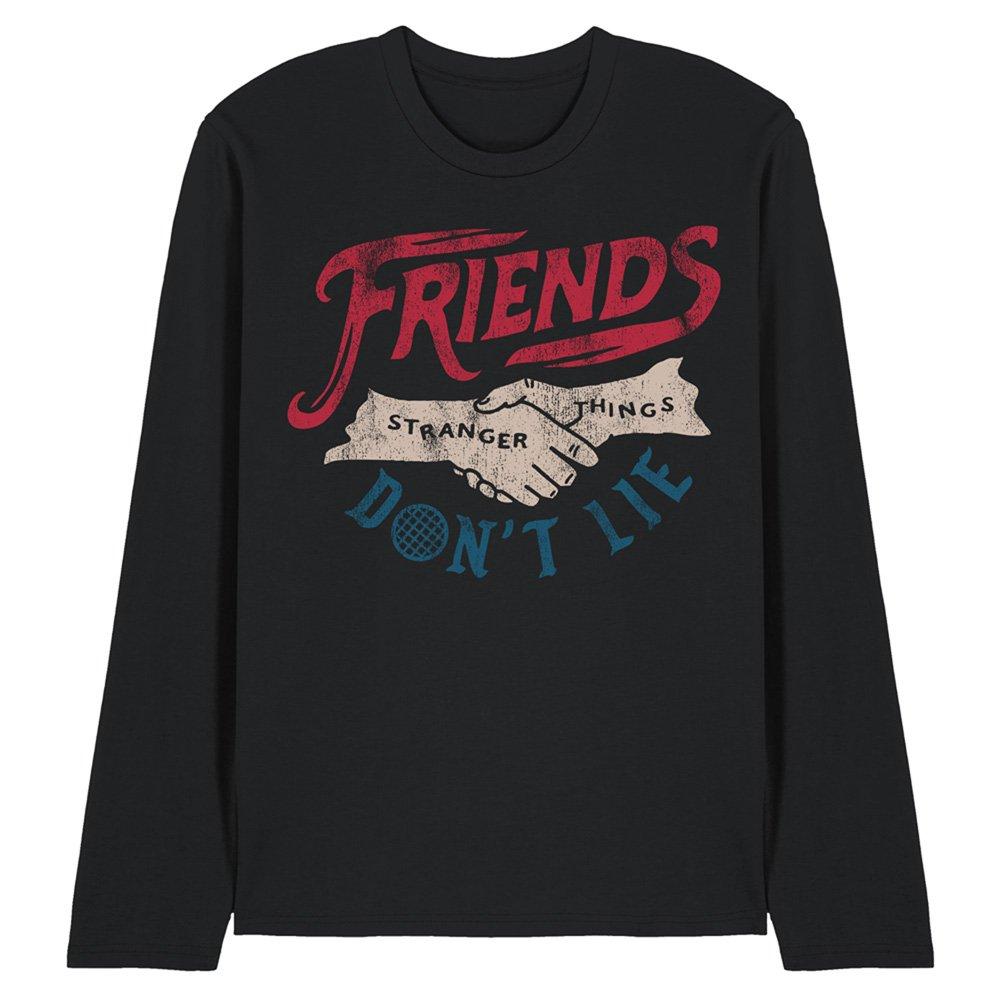 Black - Stranger Things - Stranger Things Friends DonT Lie Long Sleeve T-Sh - 1