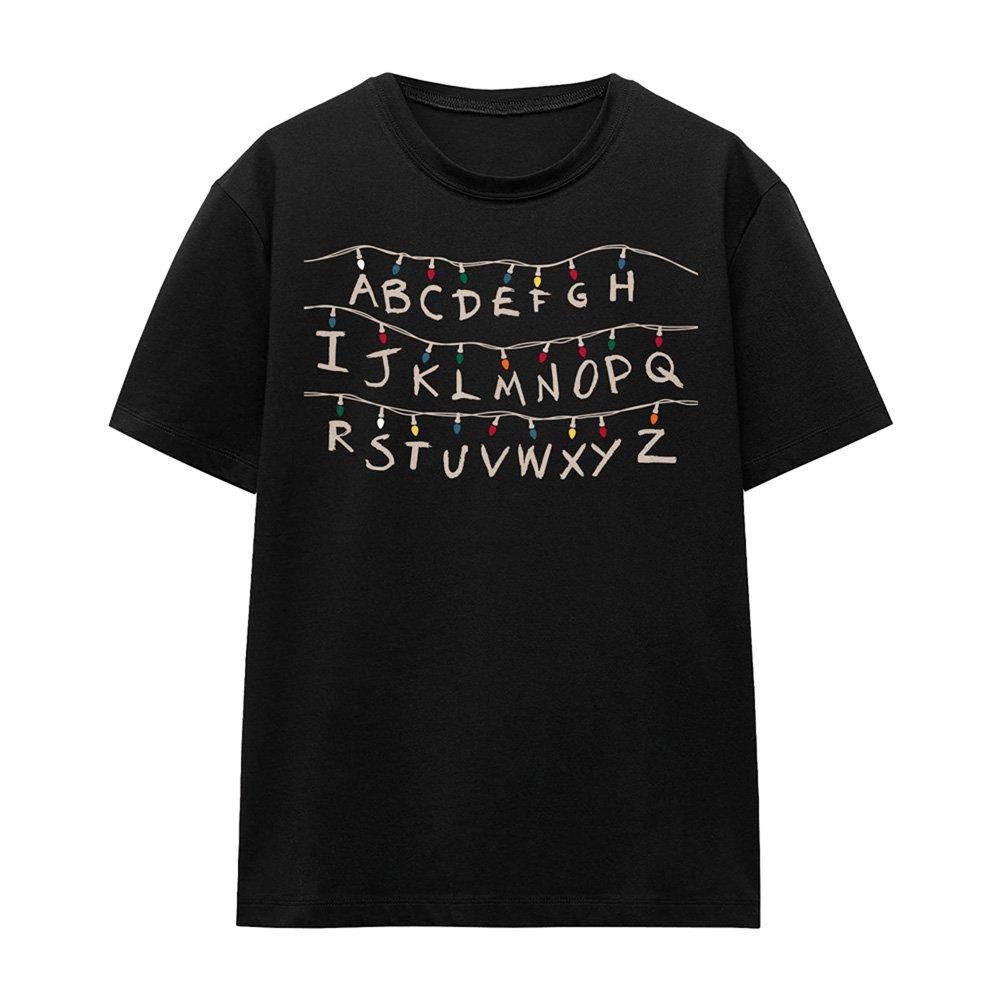 Black - Stranger Things - Stranger Things Lights T Shirt Black - 4