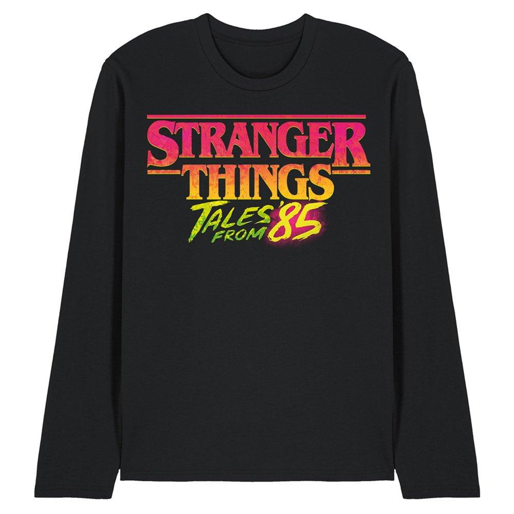 Black - Stranger Things - Stranger Things Tales From 85 Logo Long Sleeve T S - 1