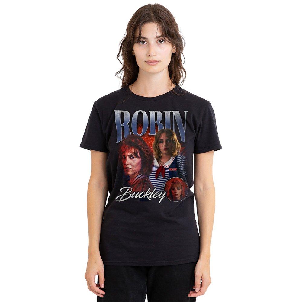 Black - Stranger Things - Stranger Things Robin Homage T Shirt Black - 1