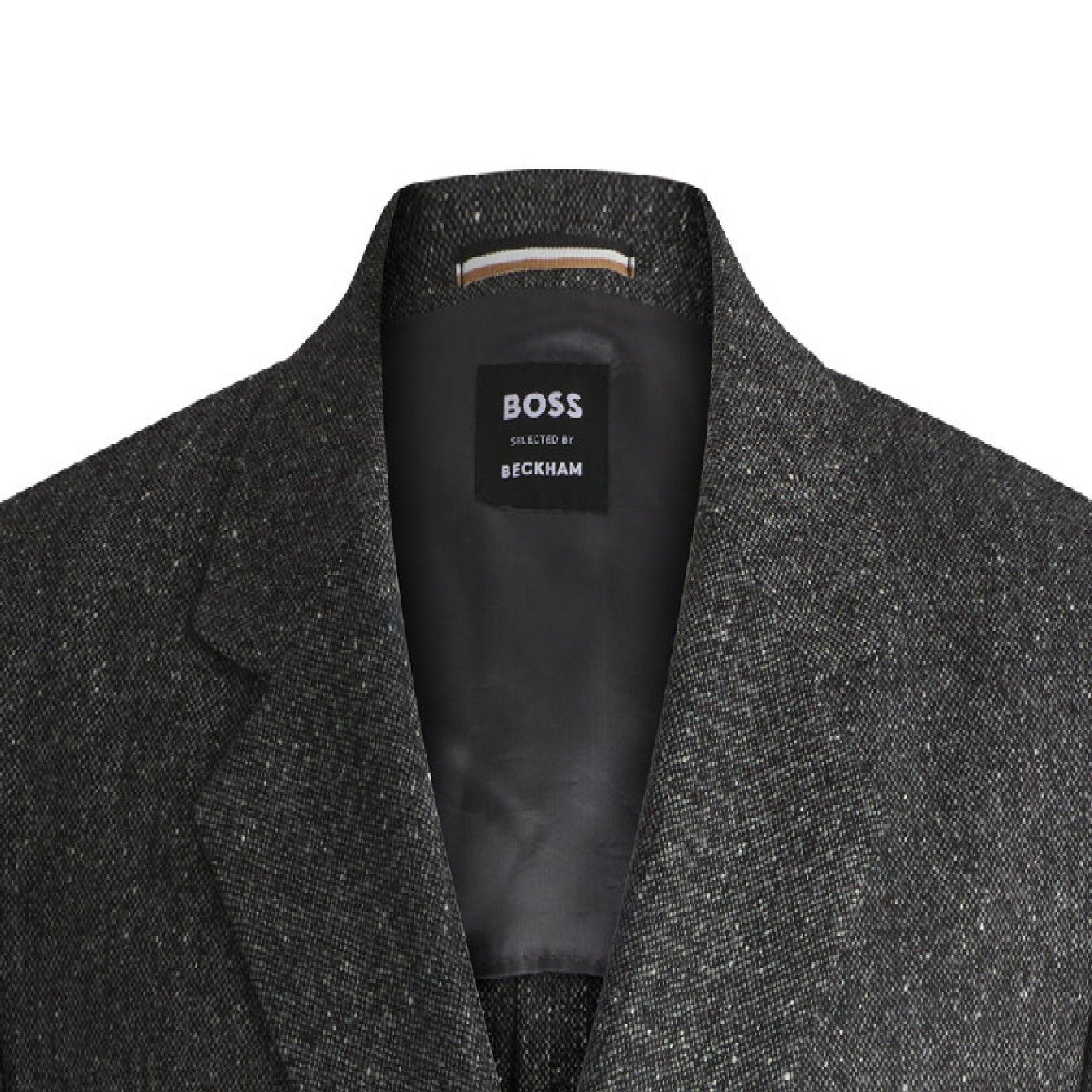 Medium Grey - Boss - Cris Double Breasted Formal Jacket - 2
