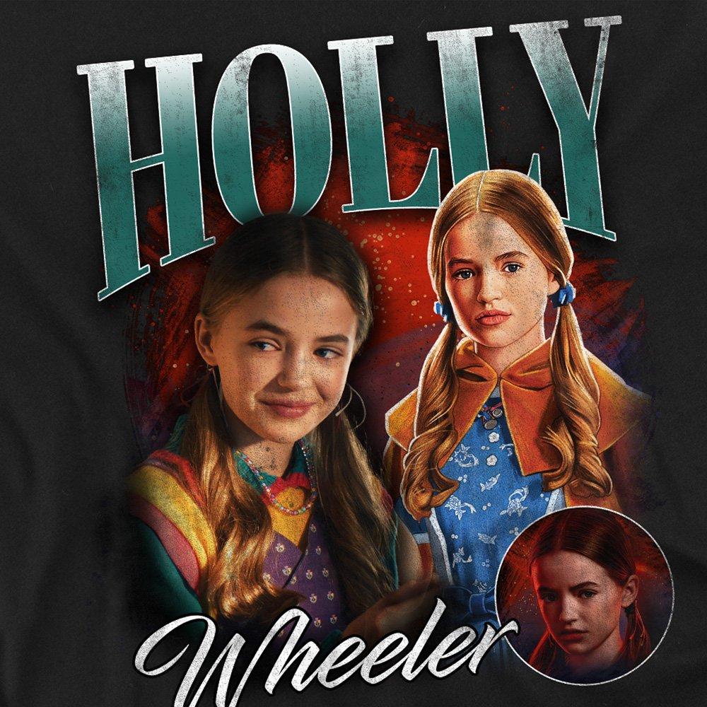 Black - Stranger Things - Stranger Things Holly Homage T-Shirt Black - 2