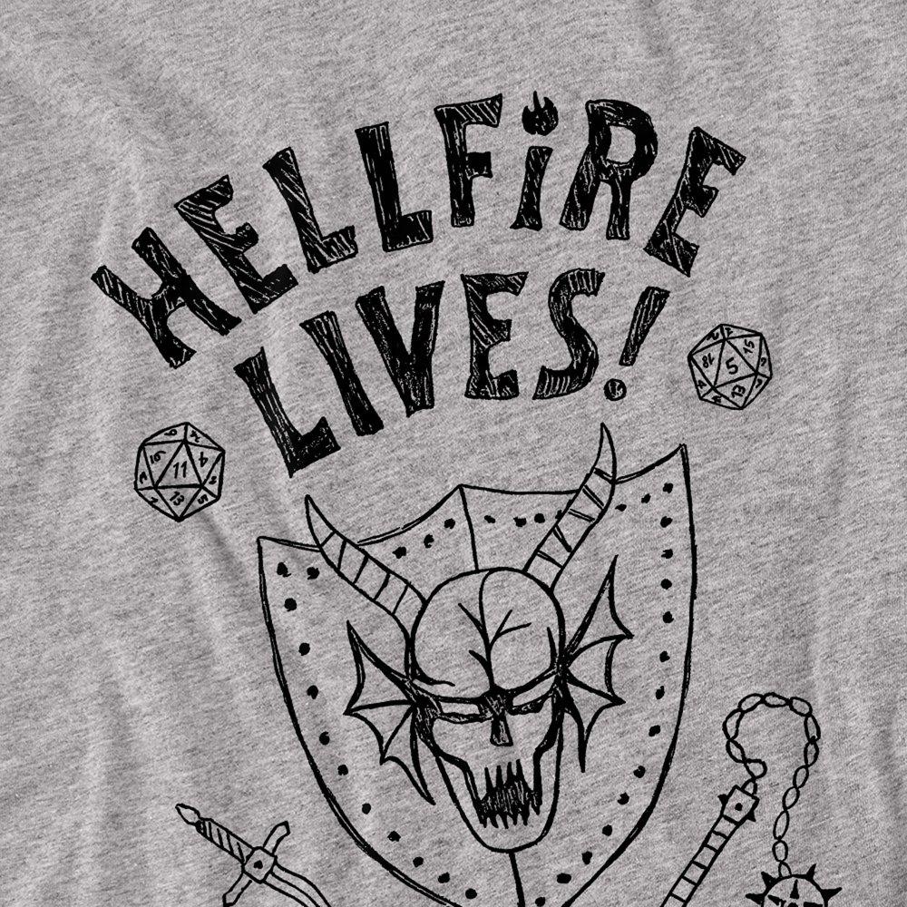 Light Grey - Stranger Things - Stranger Things Hellfire Graduation Long Sleeve Te - 2