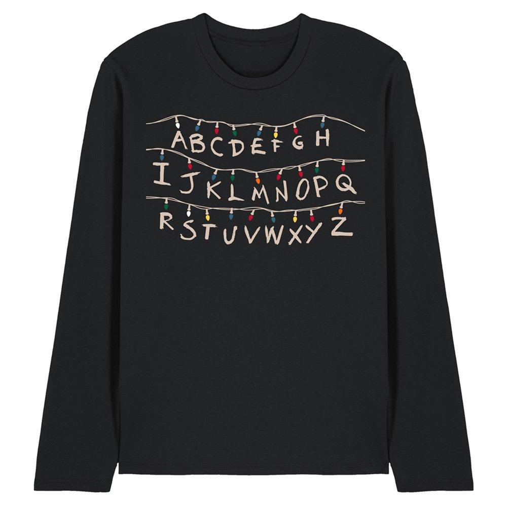 Black - Stranger Things - Stranger Things Lights Long Sleeve T-Shirt Black - 1