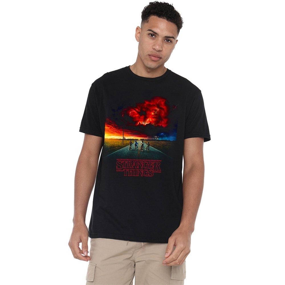 Black - Stranger Things - Stranger Things Mindflayer Poster T-Shirt Black - 1