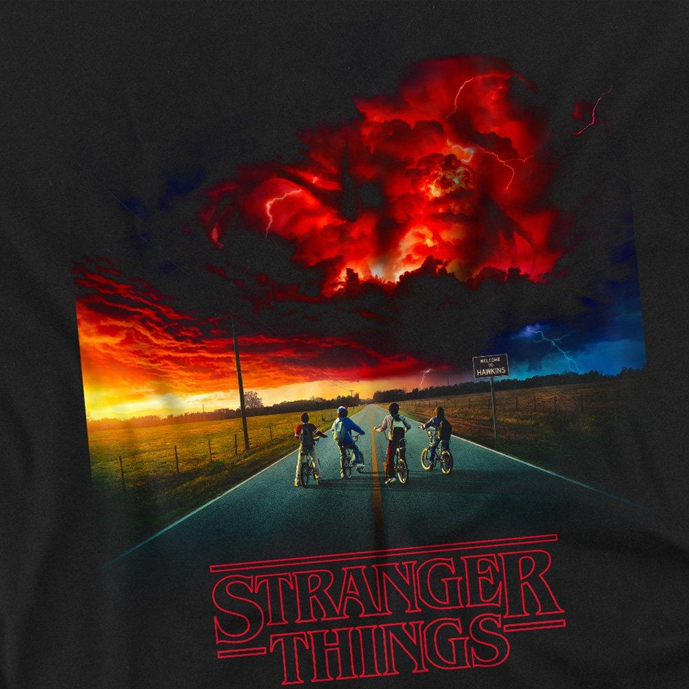 Black - Stranger Things - Stranger Things Mindflayer Poster T-Shirt Black - 2