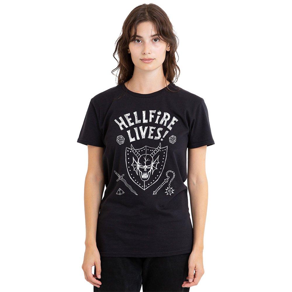 Black - Stranger Things - Stranger Things Hellfire Graduation Invert T Shirt - 1