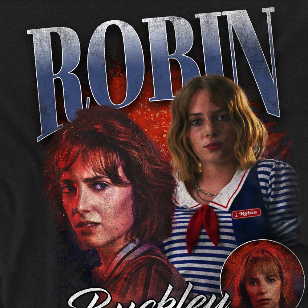 Black - Stranger Things - Stranger Things Robin Homage Long Sleeve T-Shirt - 2