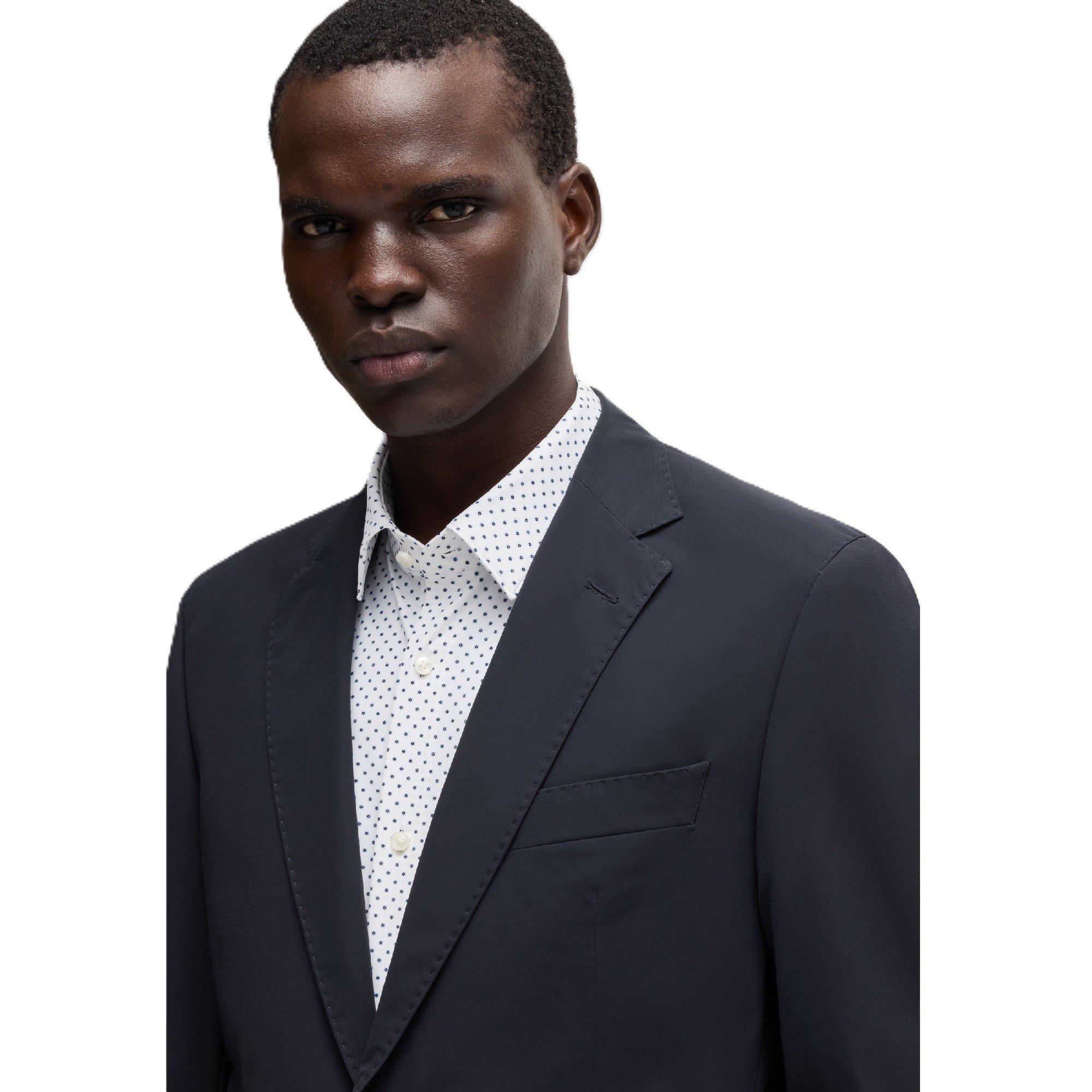 Dark Blue - Boss - Huge Junior Formal Jacket - 3