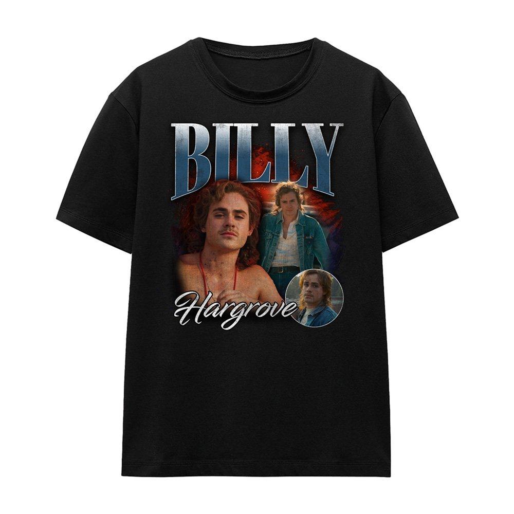 Black - Stranger Things - Stranger Things Billy Homage T Shirt Black - 4