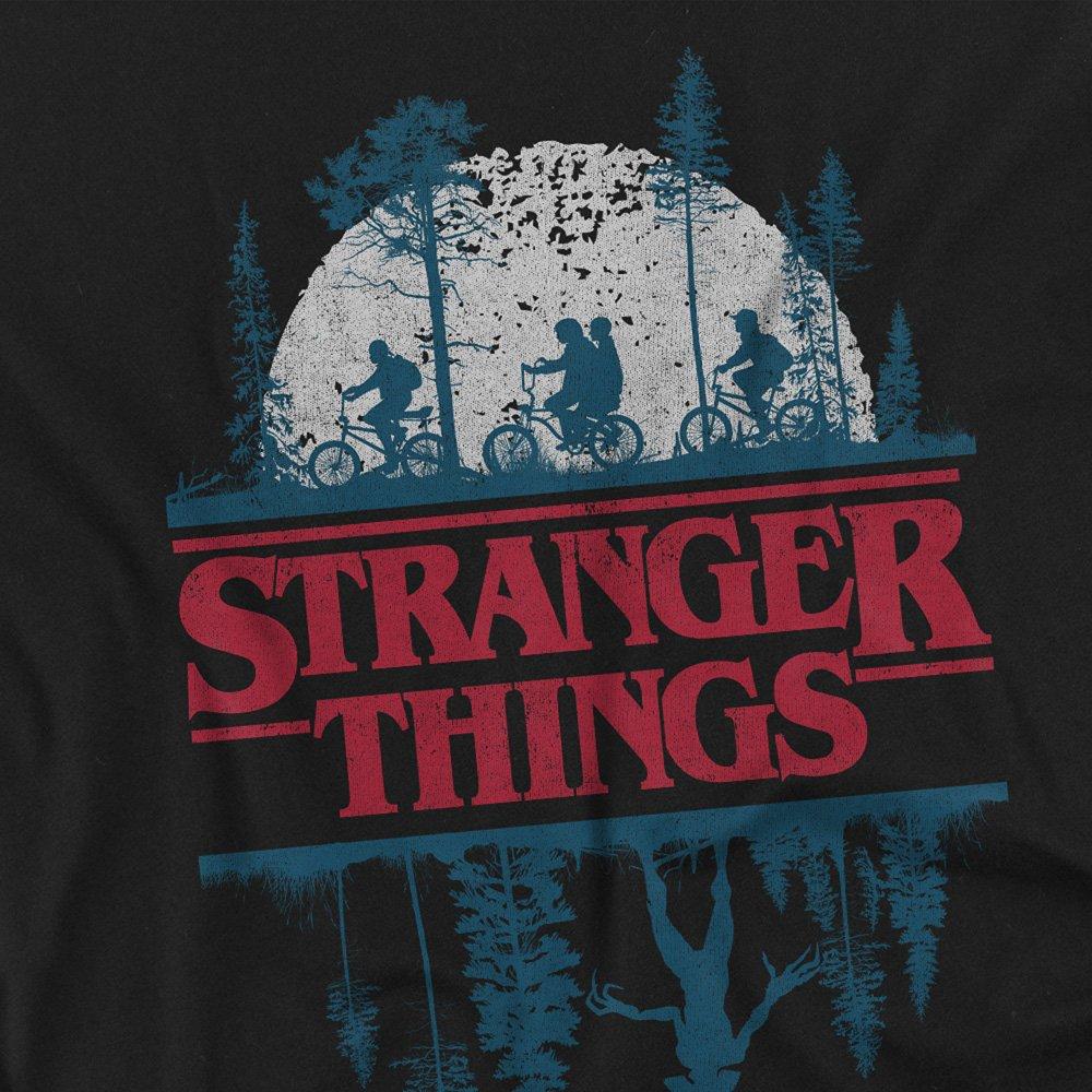 Black - Stranger Things - Stranger Things Silhouette Long Sleeve T-Shirt Bl - 2