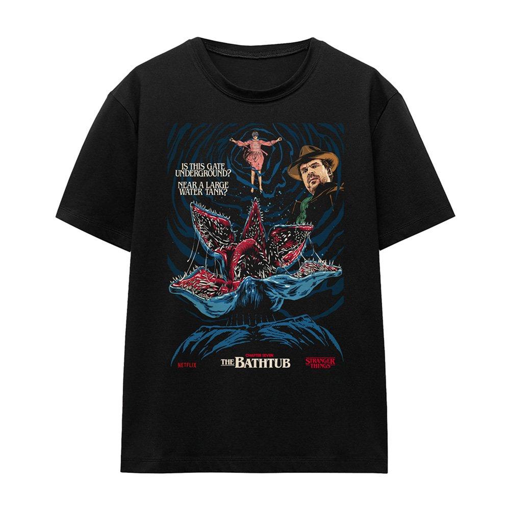Black - Stranger Things - Stranger Things Butcher Billy S1 Ch7 T Shirt Blac - 4