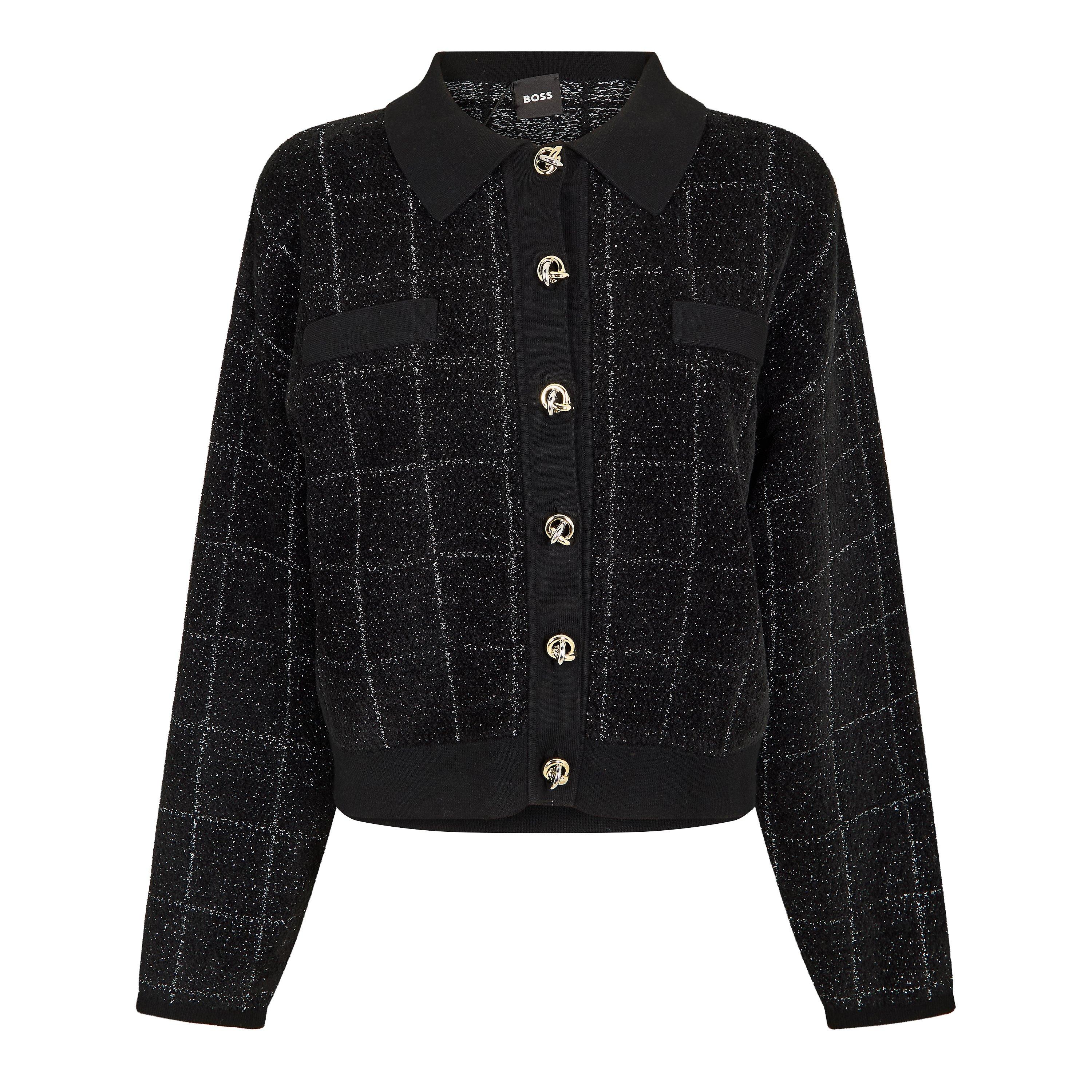 Boss Women's Fironia Knitted Top - Black - Size 8 (S)