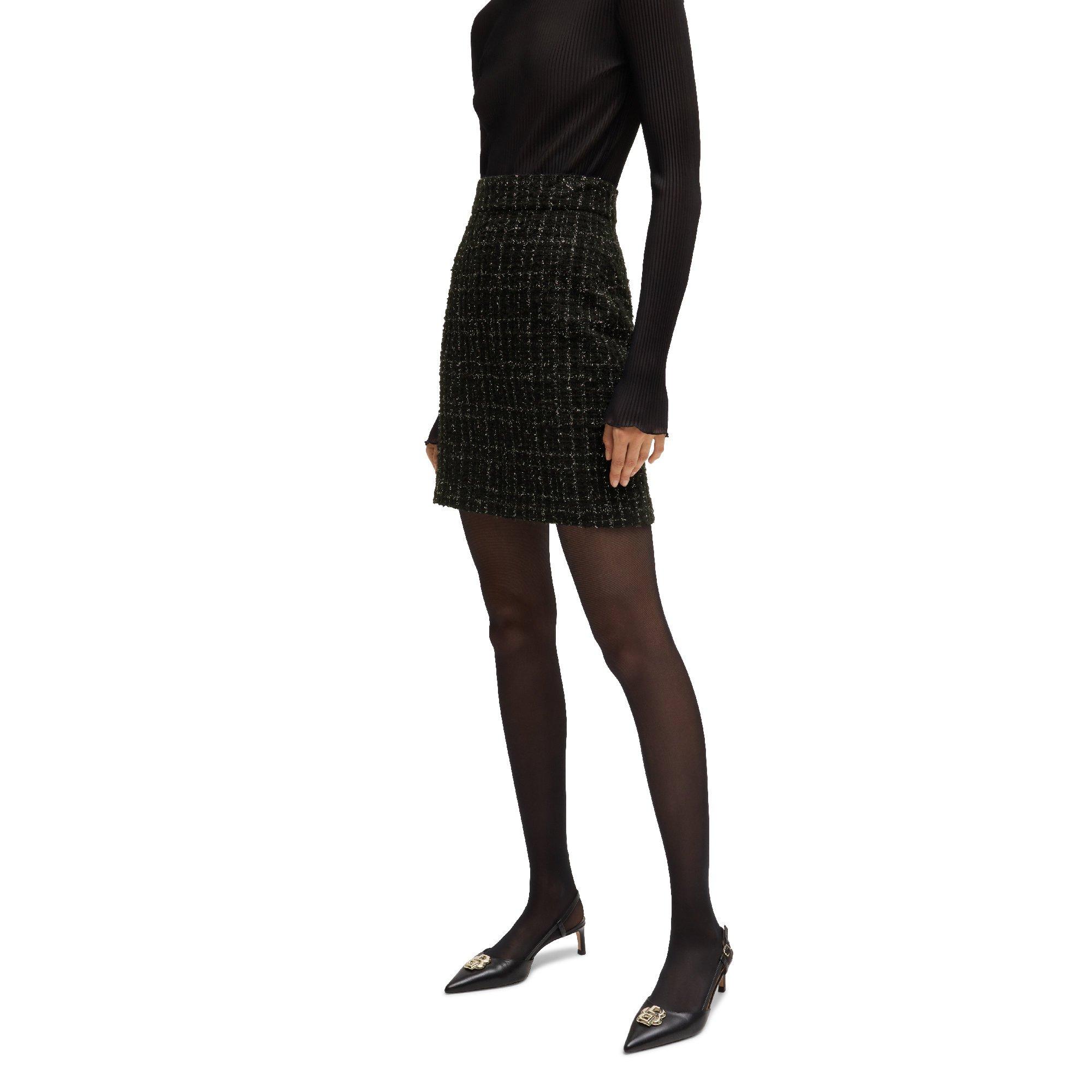 Boss Women's Viliana Jersey Skirt - Black - 14 (XL)