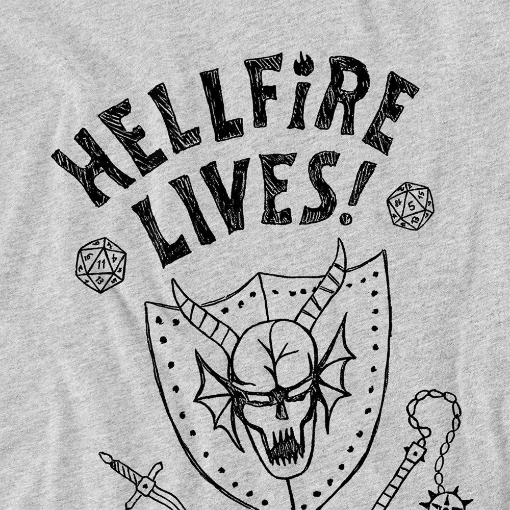 Light Grey - Stranger Things - Stranger Things Hellfire Graduation T-Shirt Athle - 2