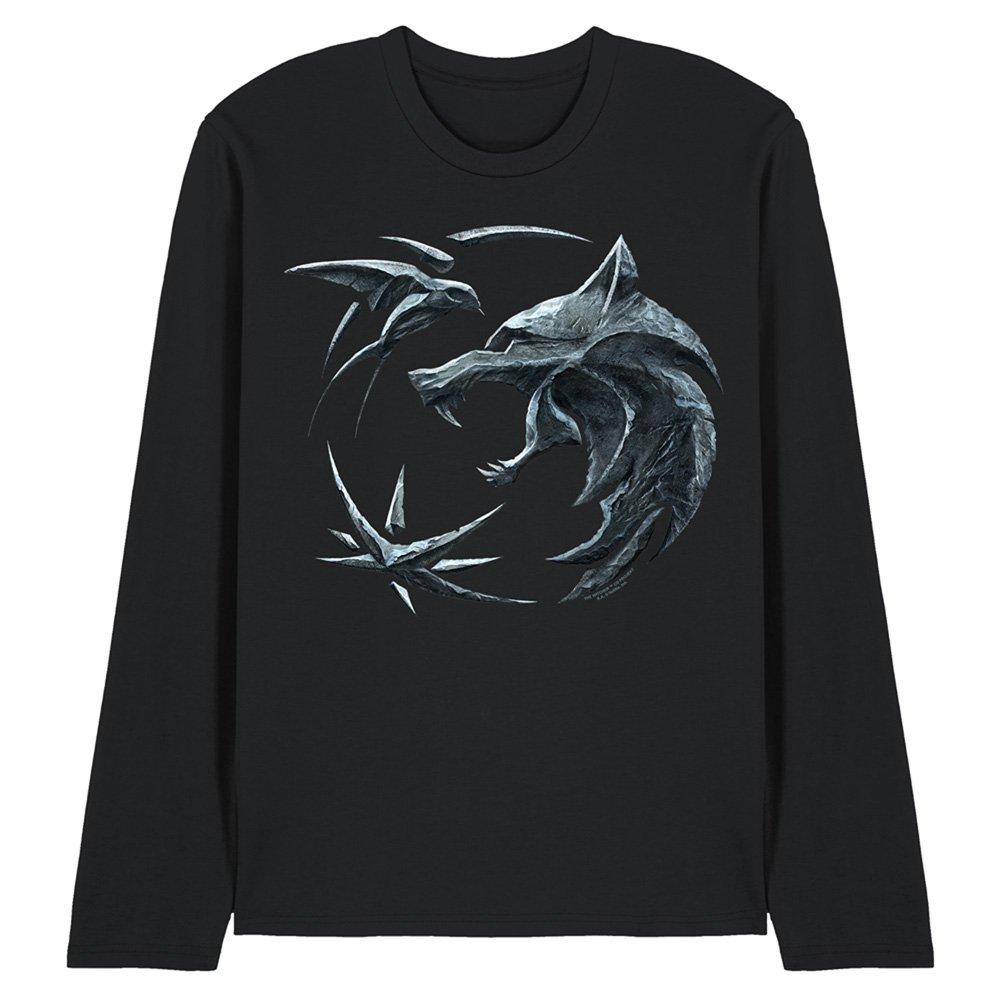 Black - The Witcher - The Witcher Destiny Crest Long Sleeve T-Shirt Bla - 1