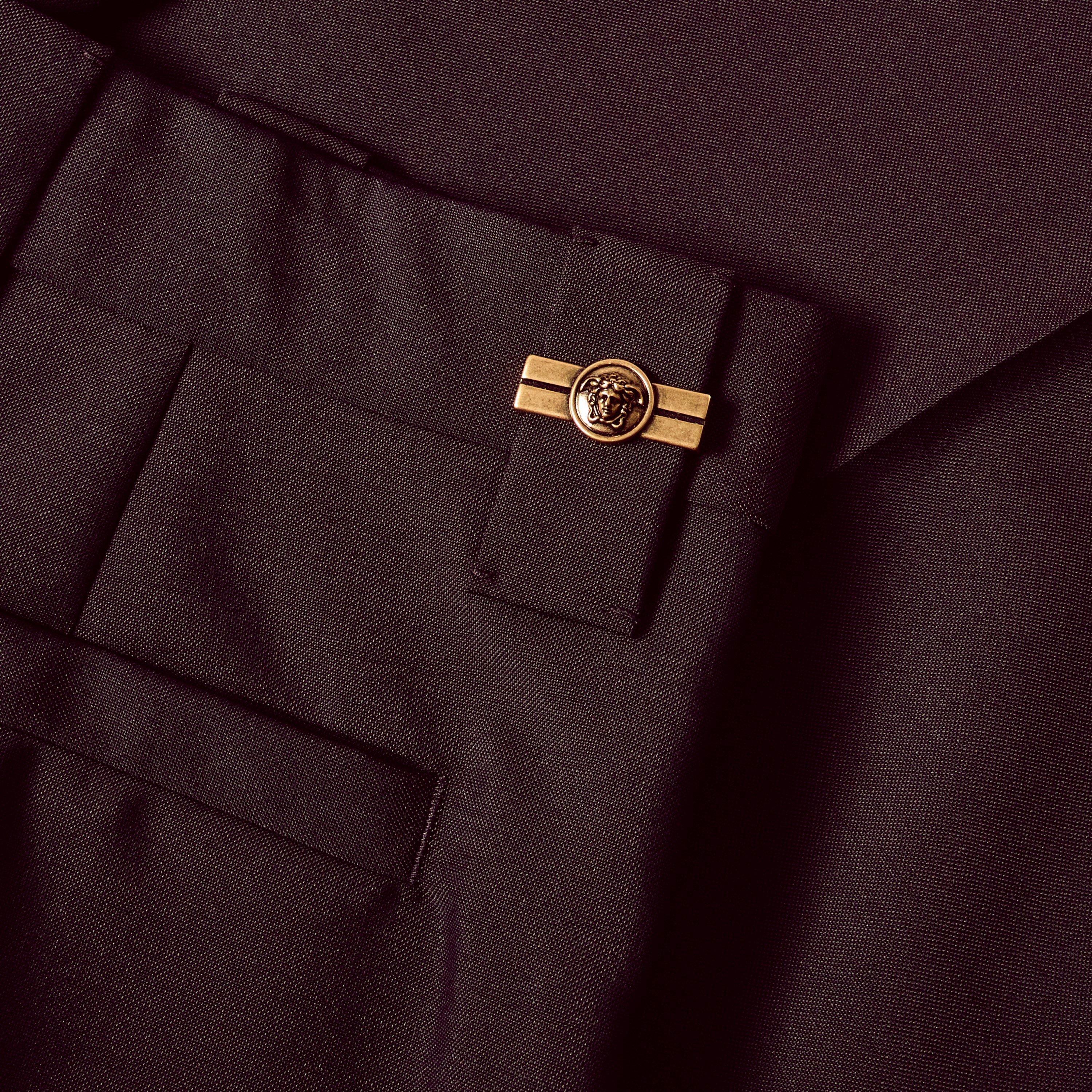 Chocolate - Versace - Men's Cuffed Trousers - 3