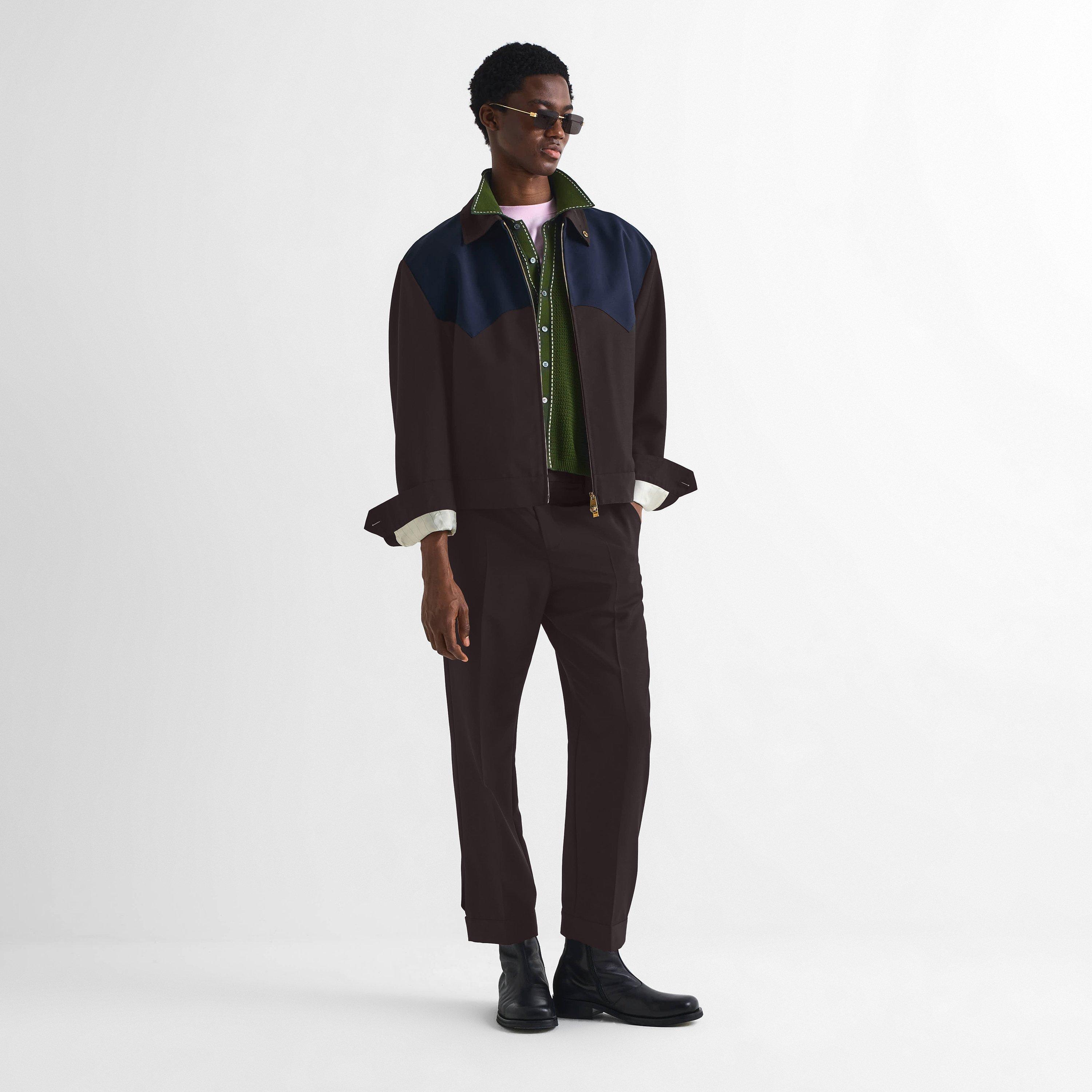 Chocolate - Versace - Men's Cuffed Trousers - 6