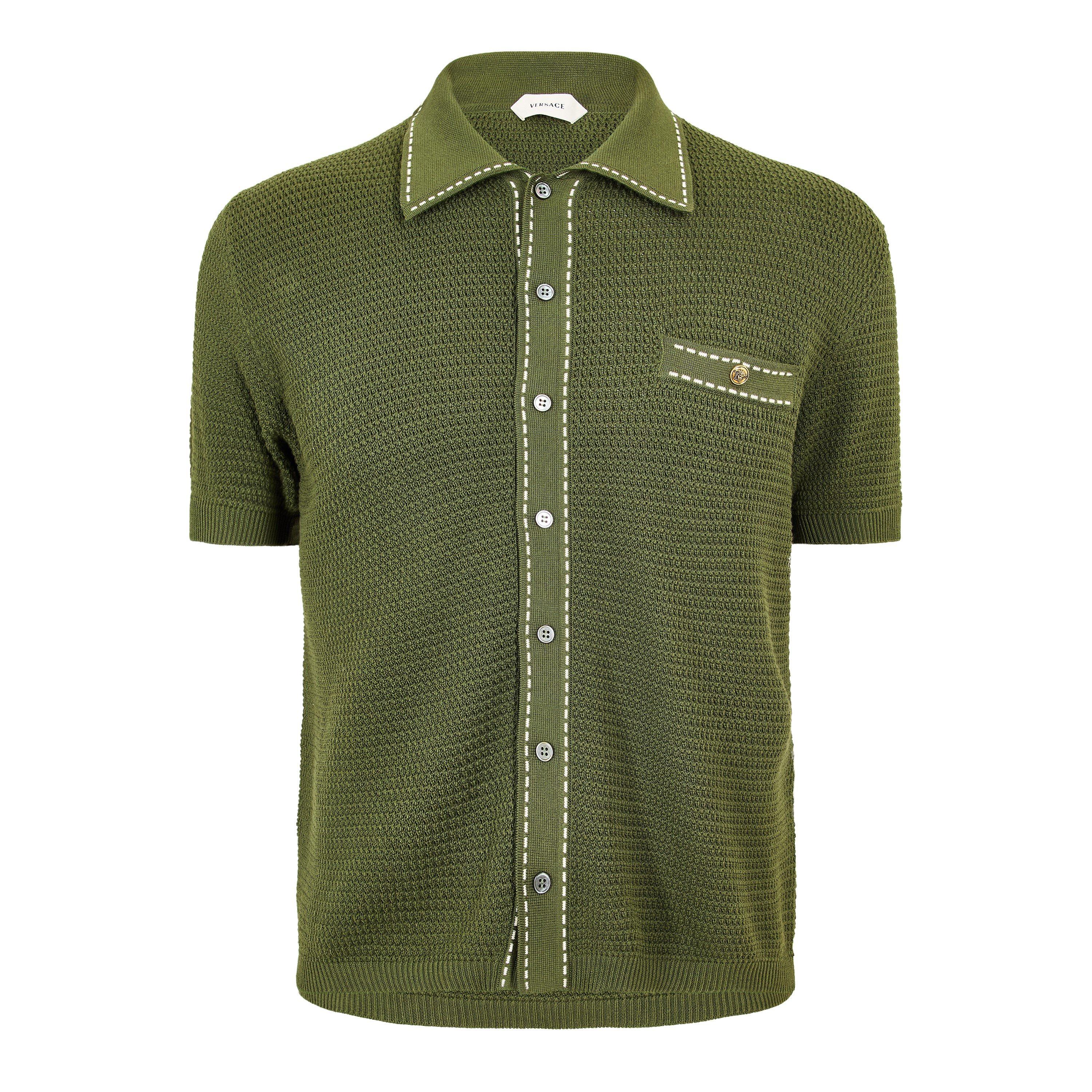 Dark Olive - Versace - Versace Trateggi Knt Sn62 - 1