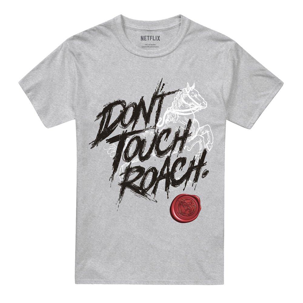 Light Grey - The Witcher - The Witcher DonT Touch Roach T-Shirt Athletic He - 4