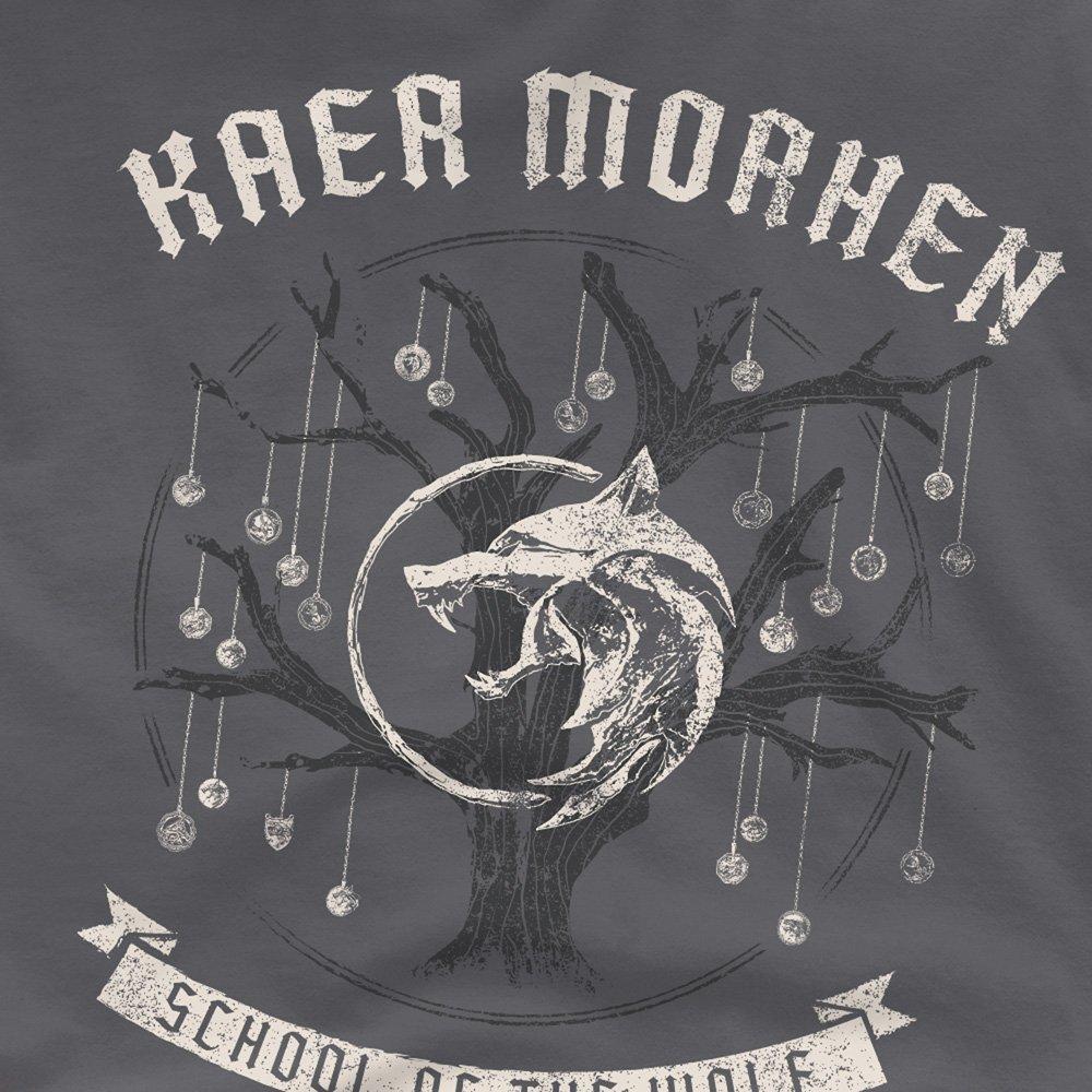 Grey - The Witcher - The Witcher Kaer Morhen Medallion Tree T-Shirt Ch - 2
