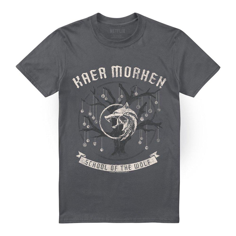 Grey - The Witcher - The Witcher Kaer Morhen Medallion Tree T-Shirt Ch - 4