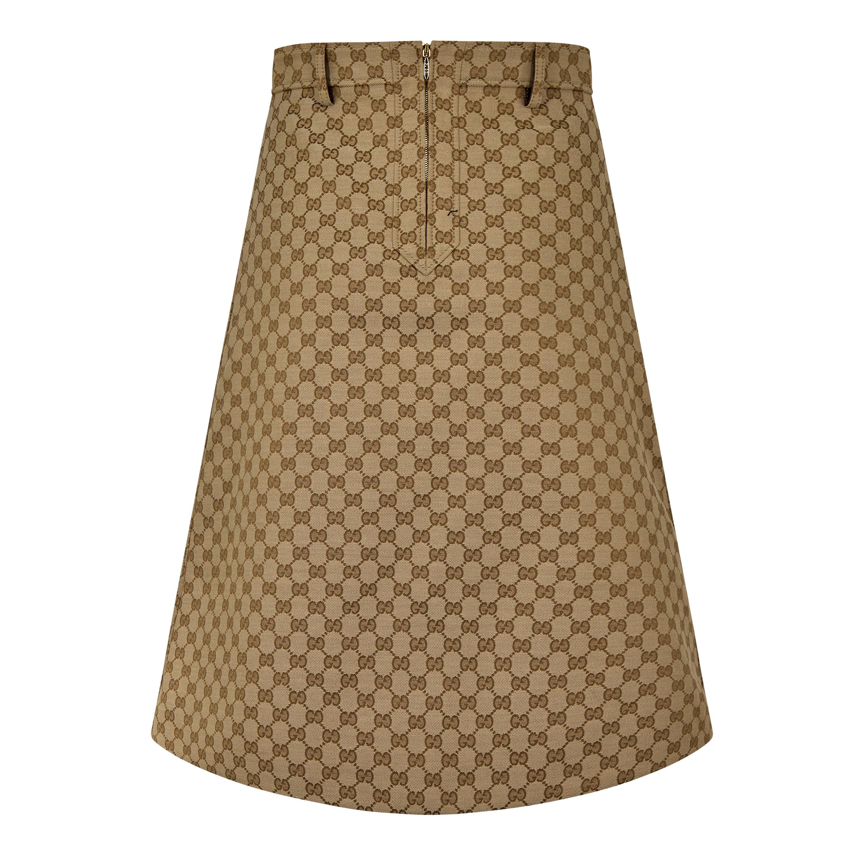 Vintage Sand - Gucci - Women's Midi Skirt - 2