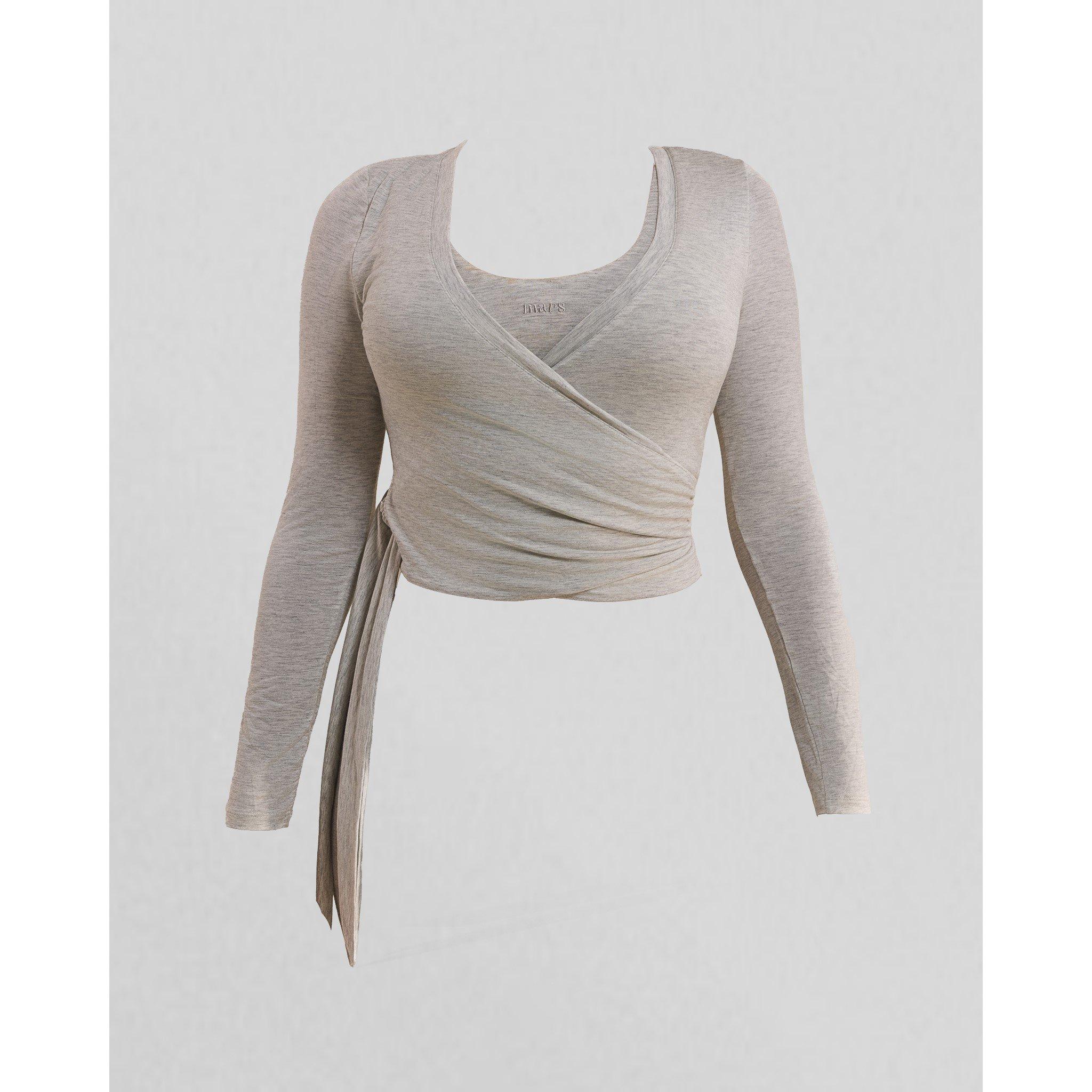 Grey - Mars The Label - MTL Wrap Ballet Top Ld62 - 5