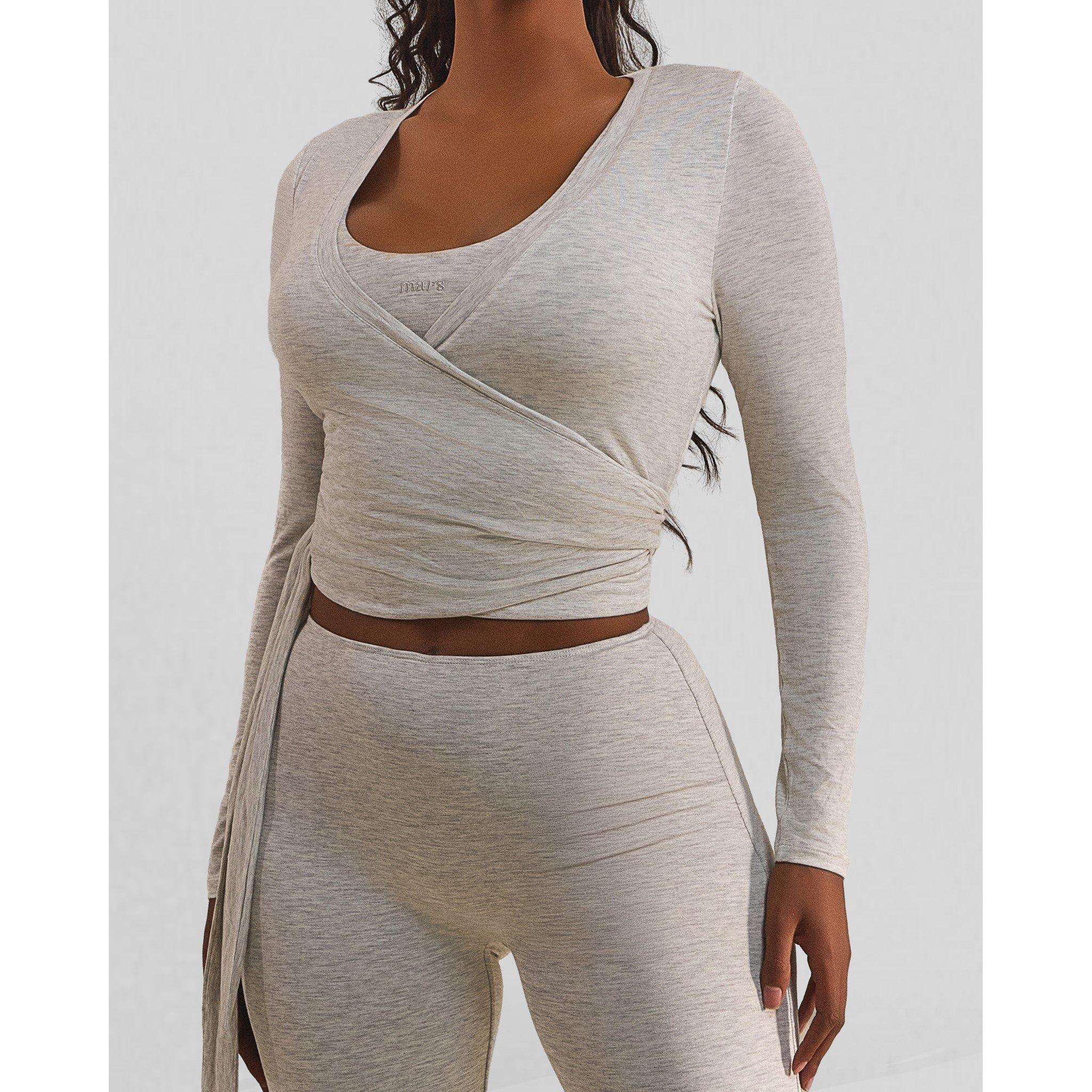 Grey - Mars The Label - MTL Wrap Ballet Top Ld62 - 4