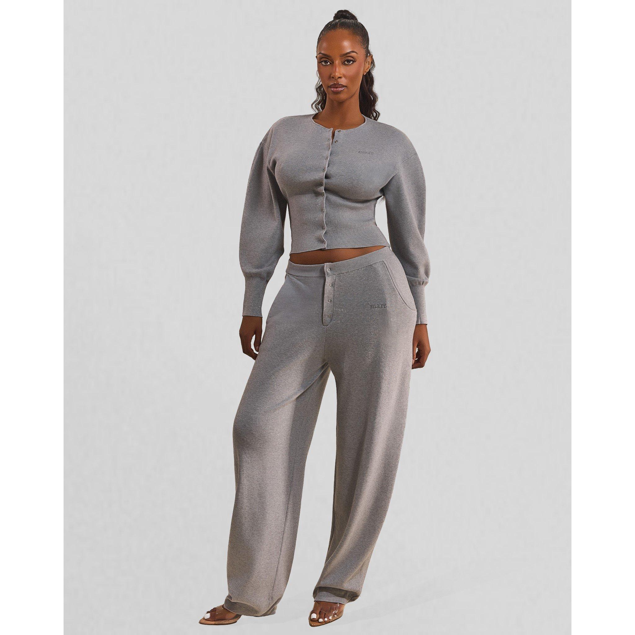 Grey - Mars The Label - MTL Knitted Jogg Ld62 - 2