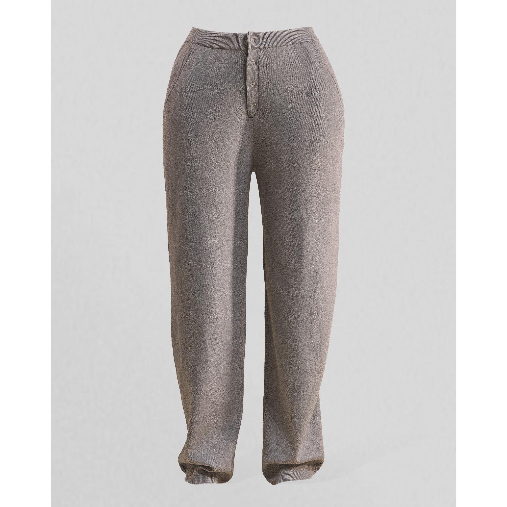 Grey - Mars The Label - MTL Knitted Jogg Ld62 - 5