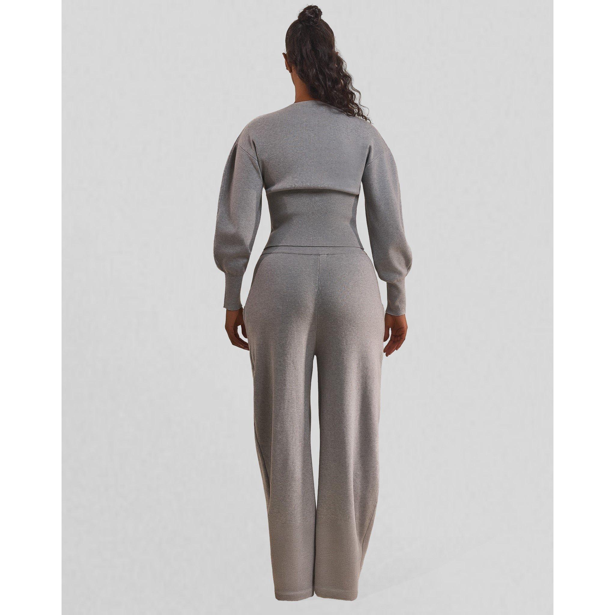 Grey - Mars The Label - MTL Knitted Jogg Ld62 - 3