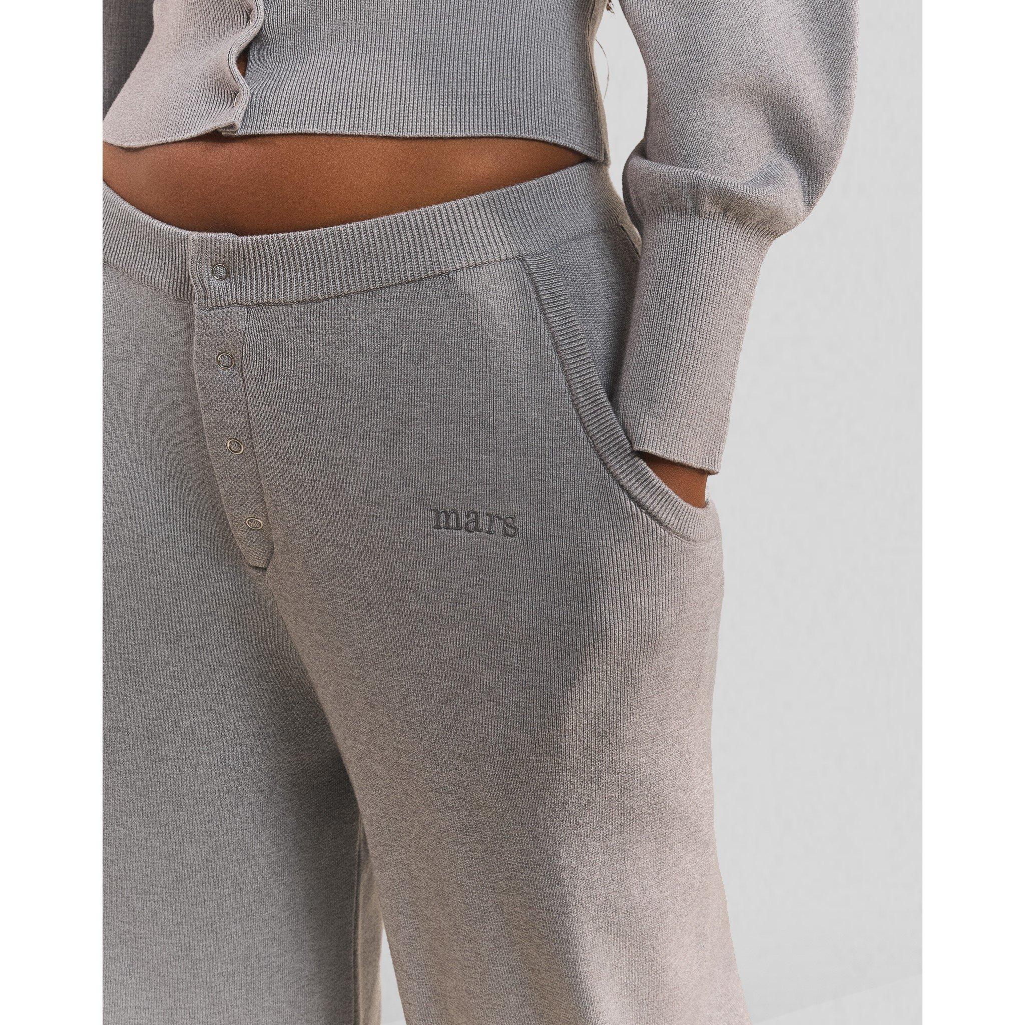 Grey - Mars The Label - MTL Knitted Jogg Ld62 - 4